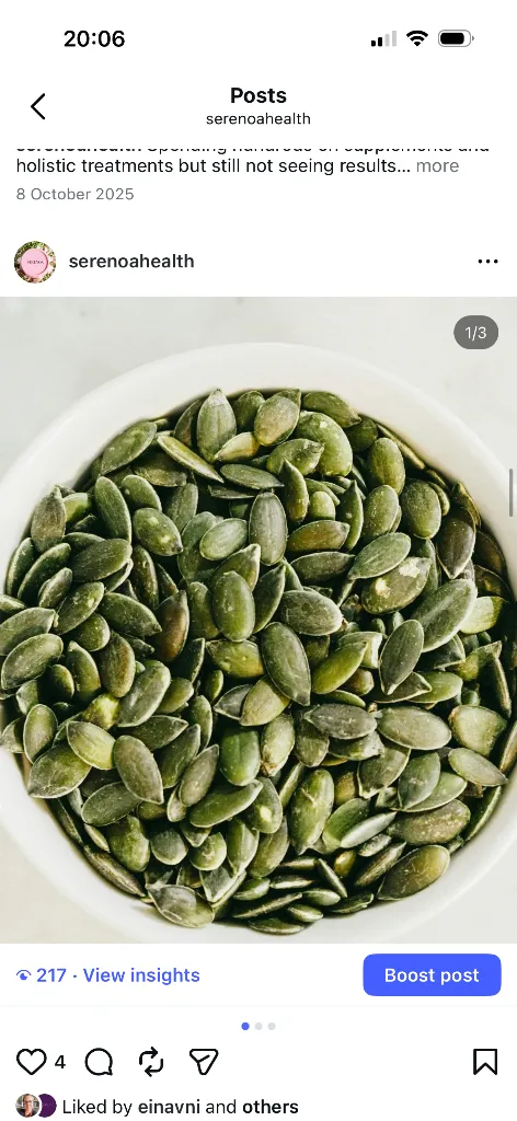 Green pumpkin seeds
